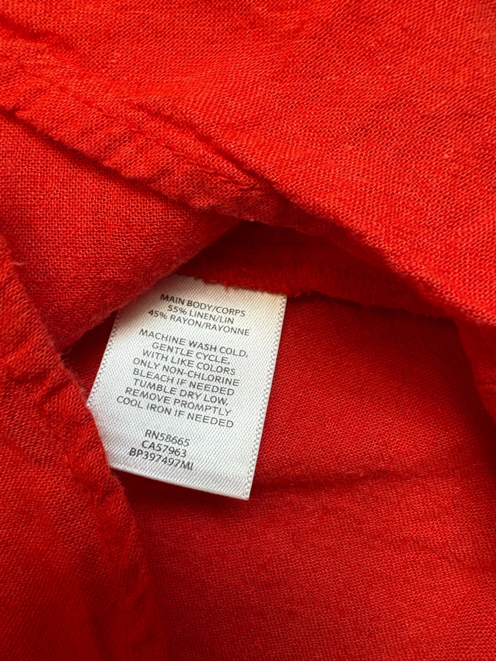 bp Red/Orange Button-Front Adjustable Spaghetti Strap Cami sz M - Picture 6 of 11
